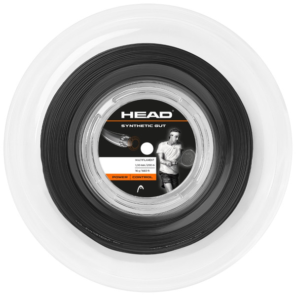 Head Synthetic Gut 200M Black