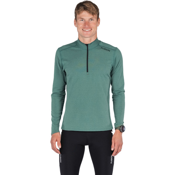 Fusion C3 Longsleeve Zip Neck Heren afbeelding