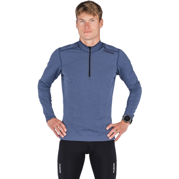 Fusion C3 Longsleeve Zip Neck Heren afbeelding