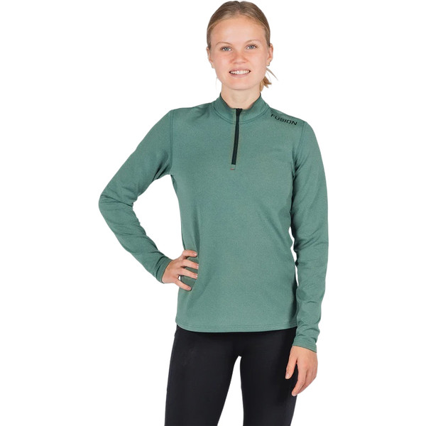 Fusion C3 Longsleeve Zip Neck Dames afbeelding