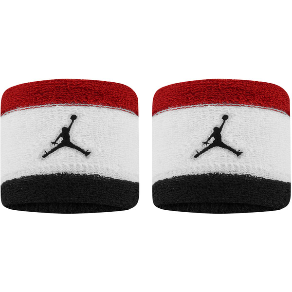Jordan Polsbandjes Terry 2-pack - Handbalkleding - Zweet-en haarbanden - rood - maat ONE-SIZE