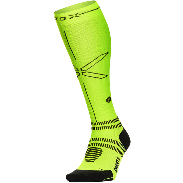 STOX Energy Socks - Sportsokken voor Mannen - Premium Compressiesokken - Voorkom Blessures & Spierpijn - Sneller Herstel - Minder Vermoeide Benen - Extra Comfort - Verdikt Voet en