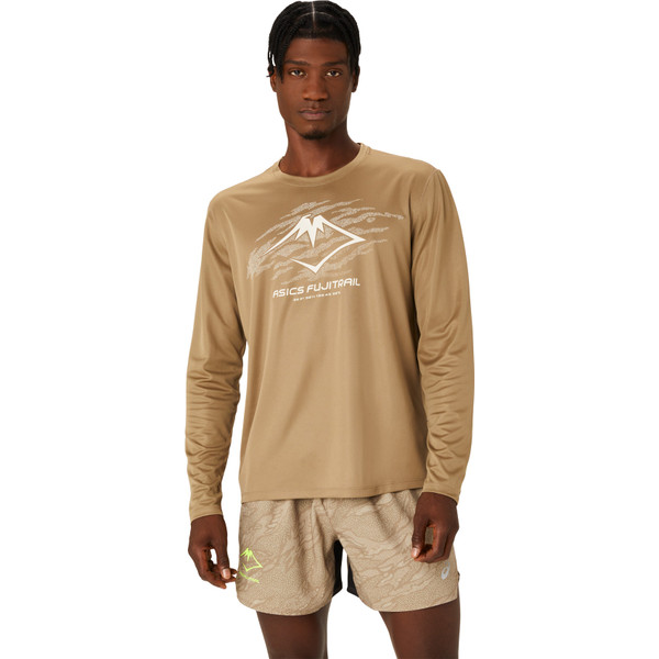ASICS Fujitrail Logo Longsleeve T-Shirt Heren afbeelding
