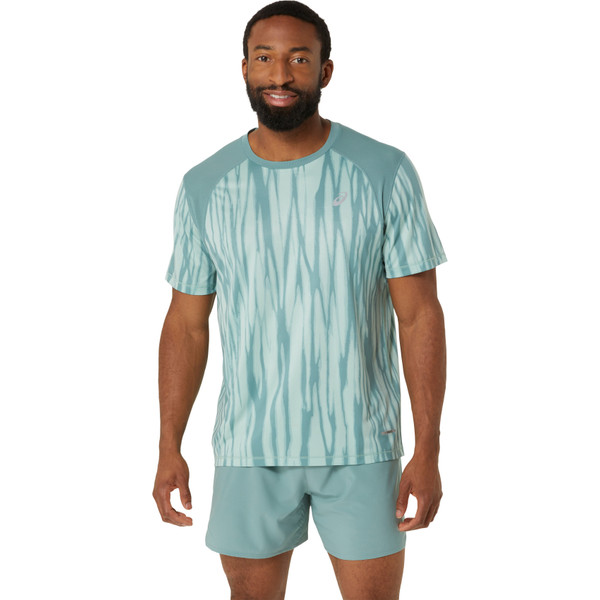 ASICS Road All Over Print T-Shirt Heren