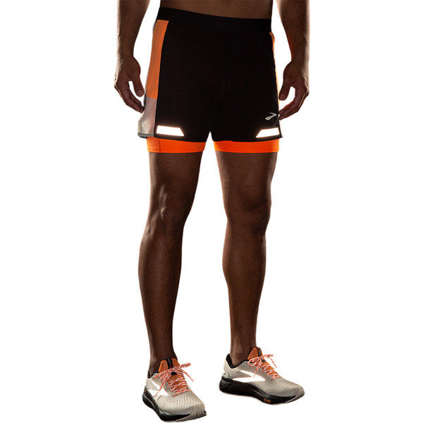Brooks Run Visible 5" 2in1 Short 2.0 Heren afbeelding