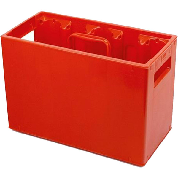 Sportec bidonkrat voor 10 bidons - rood - dubbelwandig, extra stevig. Bidonrek. Waterdrager.