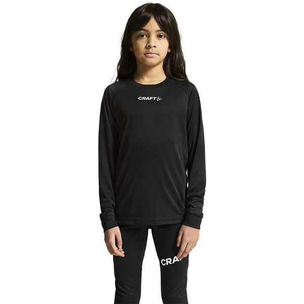 Craft Rush 2.0 T-Shirt Met Lange Mouwen Kinderen - Zwart | Maat: 146/152