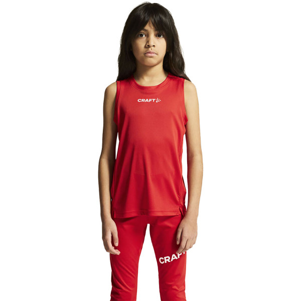 Craft Rush 2.0 Singlet Kinderen - Rood | Maat: 146/152