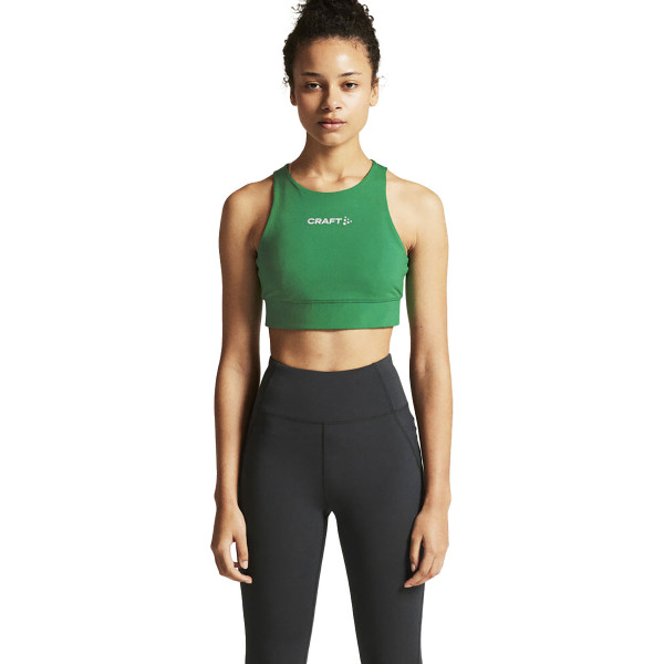 Craft Rush 2.0 Crop Top Dames - Groen | Maat: L