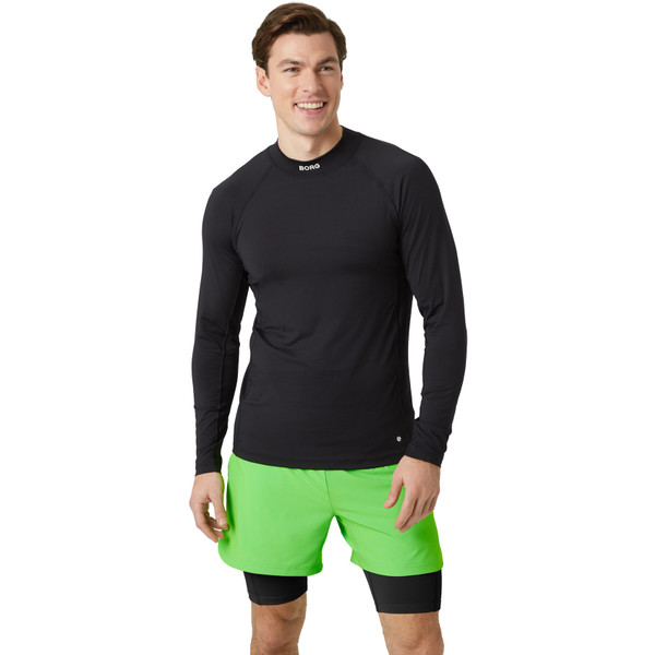 Björn Borg Borg Mock Neck Longsleeve T-Shirt Heren afbeelding