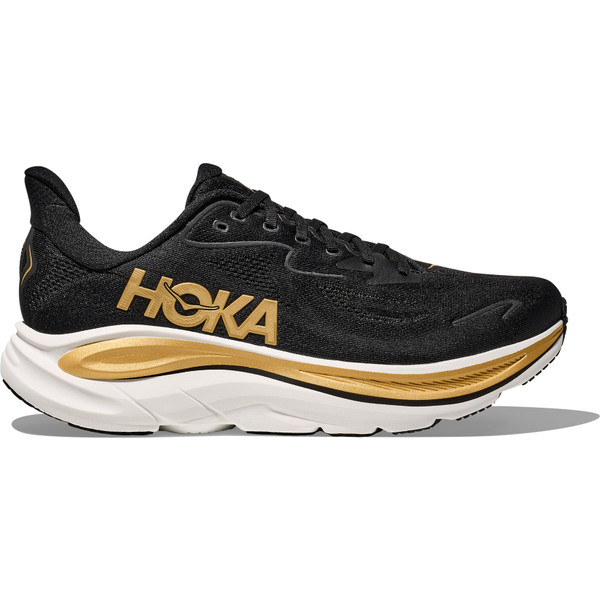 HOKA Clifton hardloopschoenen zwart en geel