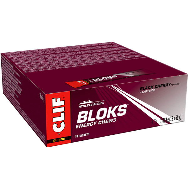 Clif® Blok Energy Chew Black Cherry (18 stuks) afbeelding