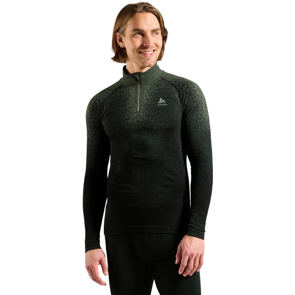 Odlo Blackcomb Eco Longsleeve Half-Zip Heren afbeelding
