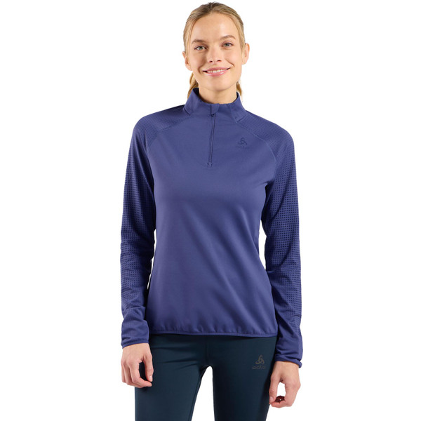 Odlo Zeroweight Warm Half-Zip Midlayer LS Dames afbeelding