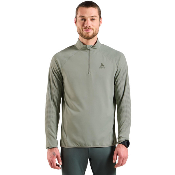 Odlo Zeroweight Warm Half-Zip Midlayer LS Heren afbeelding