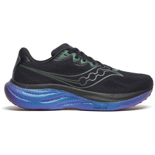 Saucony Ride hardloopschoenen zwart en blauw