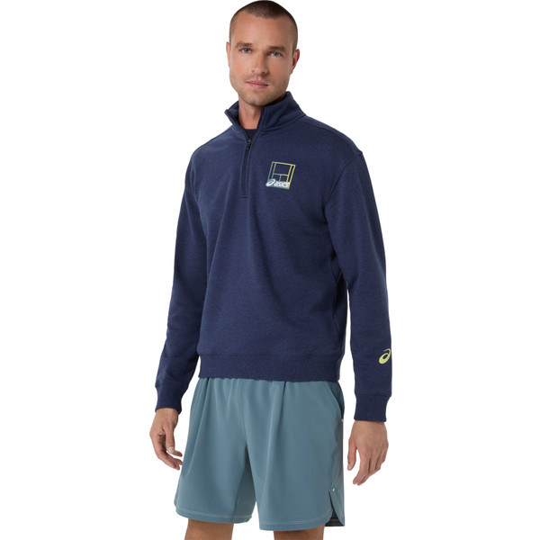 ASICS Court Core Graphic Half Zip Sweater