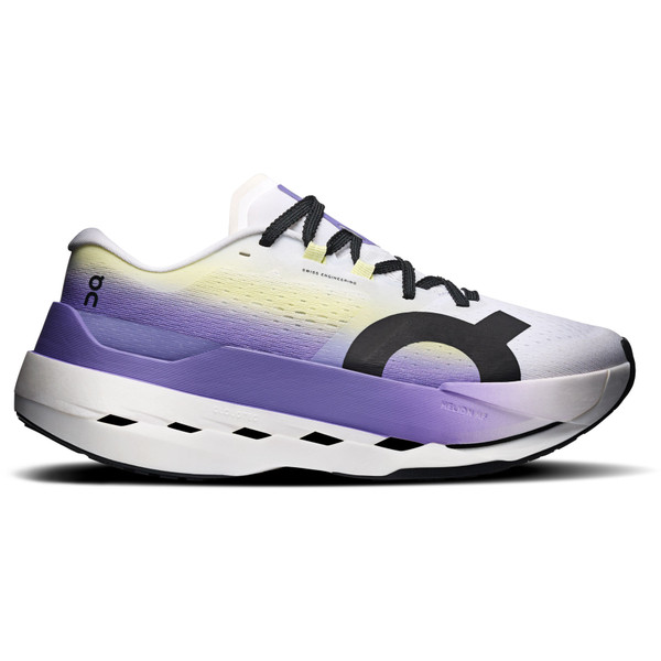 On Cloudboom hardloopschoenen paars en wit