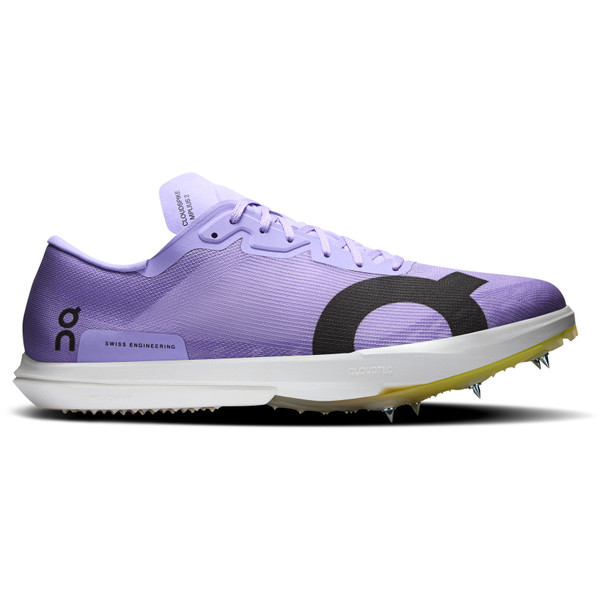 On Cloudspike hardloopschoenen paars en wit