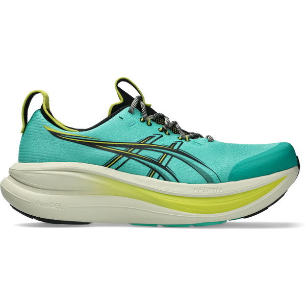 Asics Gel Nimbus hardloopschoenen zwart en groen