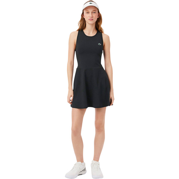 Lacoste Ultra Dry Tennis Kleid - Schwarz | Gr. 34-XS