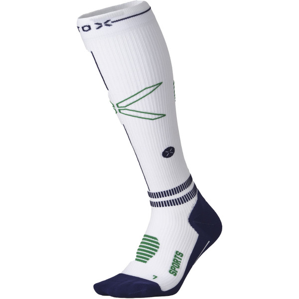 Stox Compressiekousen groen, blauw en wit