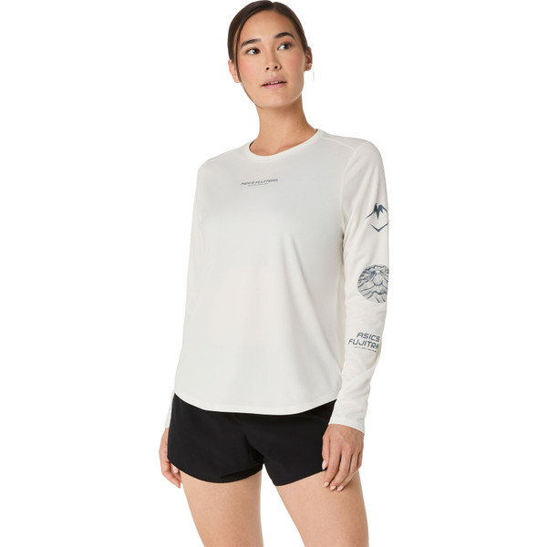 ASICS Fujitrail Logo l&aring;ng&auml;rmad l&ouml;partr&ouml;ja dam