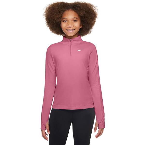 Nike Dri-FIT One 1/2 Zip L&aring;ng&auml;rmad Tr&ouml;ja Flickor