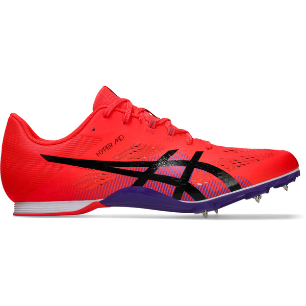 Asics Hyper MD 8 hardloopschoenen zwart en rood