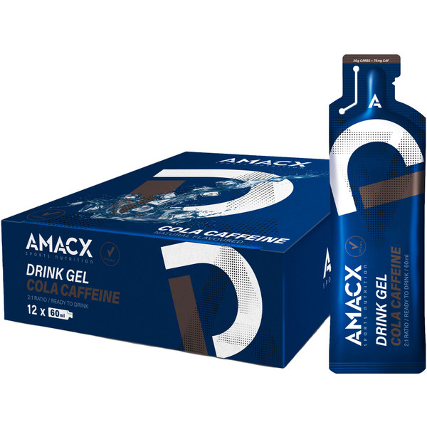 Amacx Drink Gel Cola 12x60ml 75mg Cafe&iuml;ne