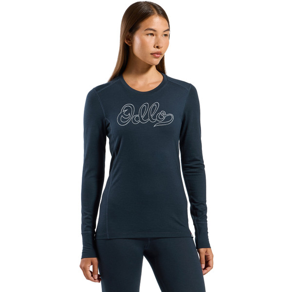 Odlo Merino 200 Crew Neck Långärmad Dam