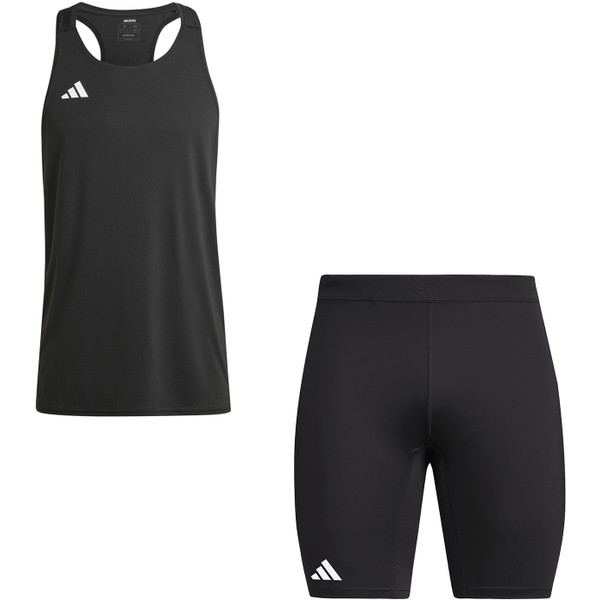 adidas Adizero Singlet Korte Legging Set Heren afbeelding