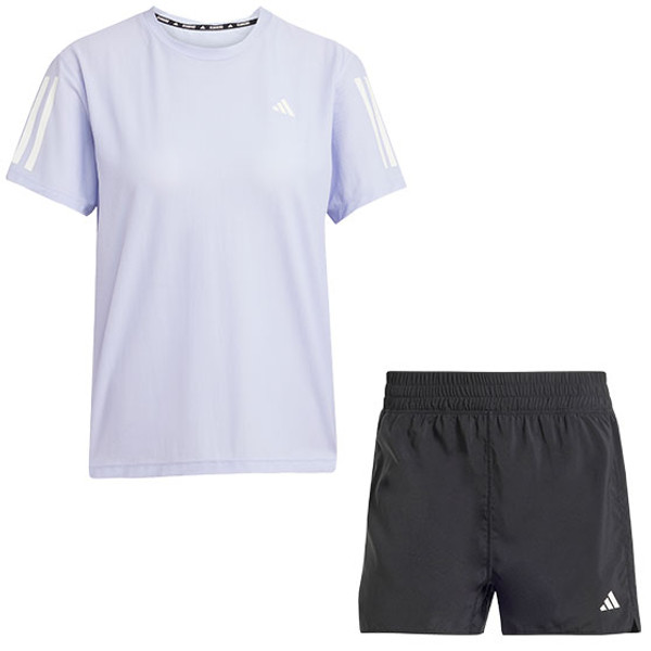 adidas OTR Tee Short 3&apos;&apos; Set Dames afbeelding