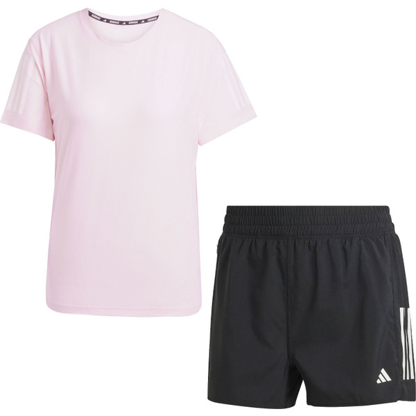 adidas OTR Tee Short 3&apos;&apos; Set Dames afbeelding