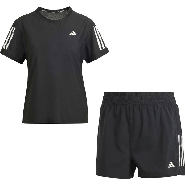 adidas OTR Tee Short 3&apos;&apos; Set Dames afbeelding