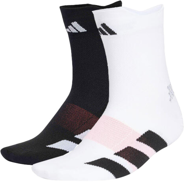 adidas RUNxAdizero Strumpor 2-pack Svart/Vit