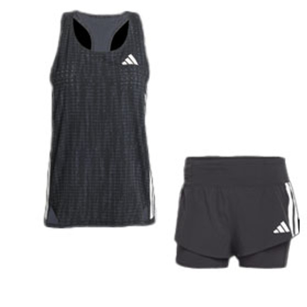 adidas Adizero Singlet 2in1 Short Set Dames afbeelding