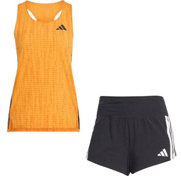 adidas Adizero Singlet Gel 3'' Shorts Set Dam