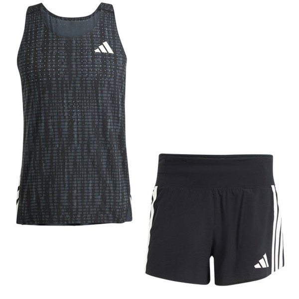 adidas Adizero Singlet Gel 5'' Shorts Set Herr