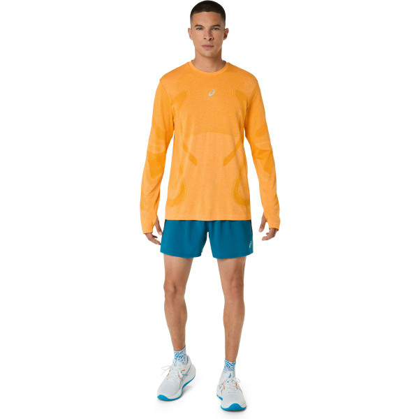 ASICS Road Långärmad Tröja 5'' Shorts Set Herr