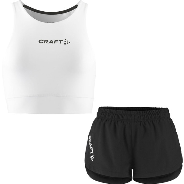 Craft Rush 2.0 Crop Top Dames - Wit | Maat: XXL