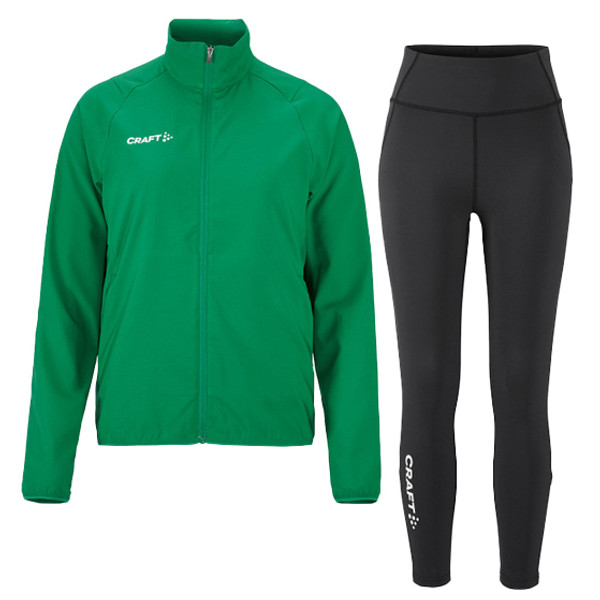 Craft Rush 2.0 Trainingsjack Dames - Groen | Maat: XXL