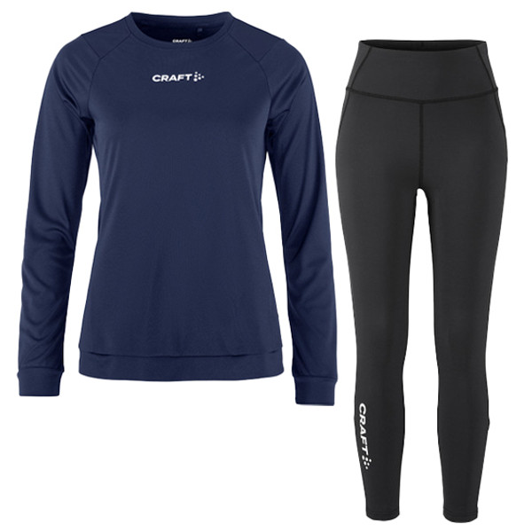 Craft Longsleeve Legging Zip Set Dames afbeelding