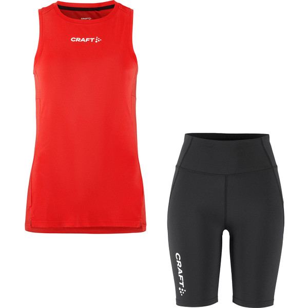 Craft Singlet Korte Legging Set Dames afbeelding