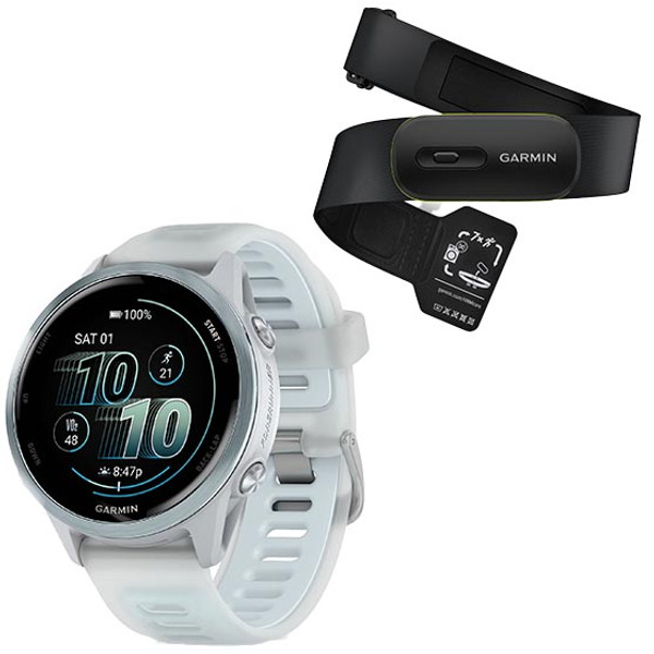 Garmin Hardloophorloges blauw en wit