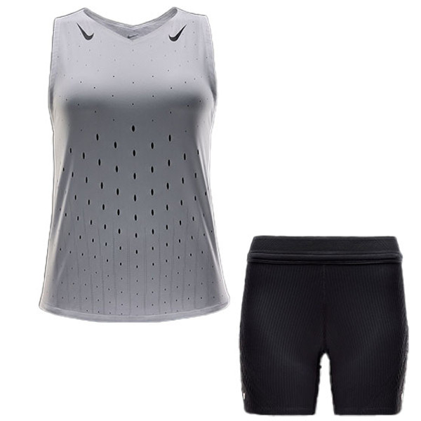 Nike Aeroswift Singlet Korte Legging Set Dames afbeelding