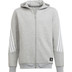 adidas 3 Stripes Full Zip Hoodie Jungen