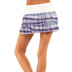 Lucky in Love Batik Pleated Scallop Skirt