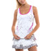 Lucky in Love Splatter Ruched Tier Skirt