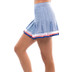 Lucky in Love Long Kinetic Stripe Pleated Skirt